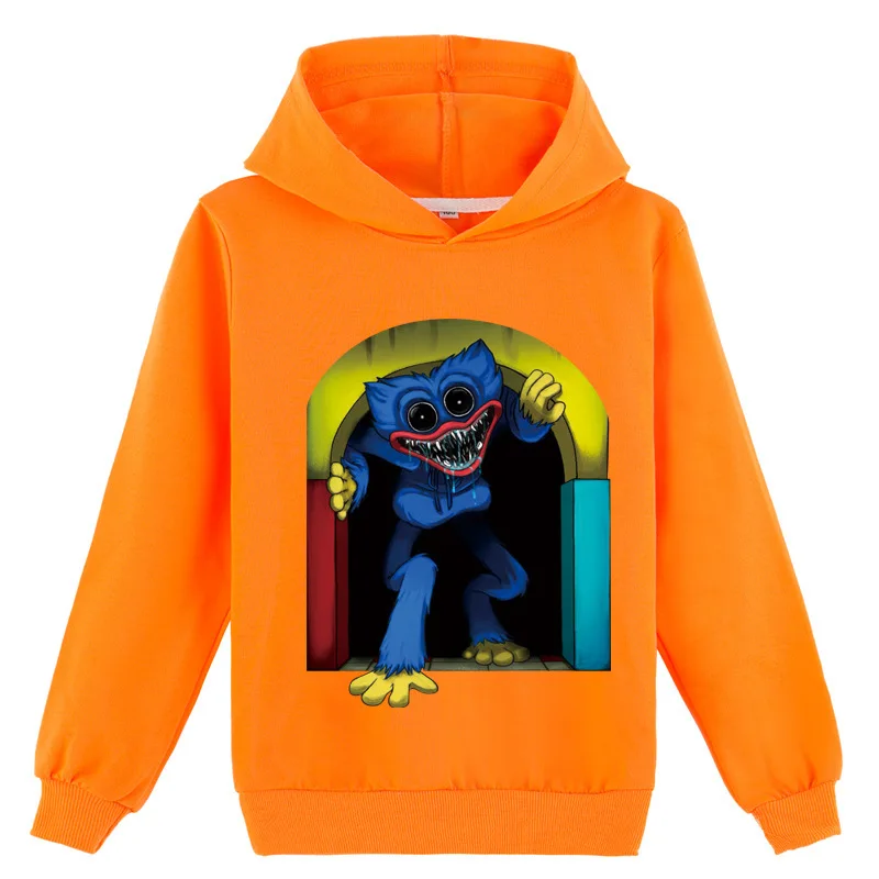 

2-16y Children's Poppy Playtime Hoodies for Teen Girls Horror Game Huggy Wuggy Sweatshirt Boys Hooded Sweater Kids Fall Clothes