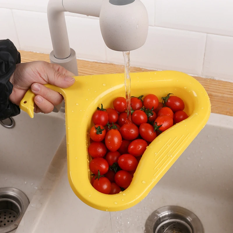 

Punch-Free Drainer Basket Kitchen Sink Accessories Kitchen Organizer Items Useful Things Home Kitchen Supplies Household Gadget