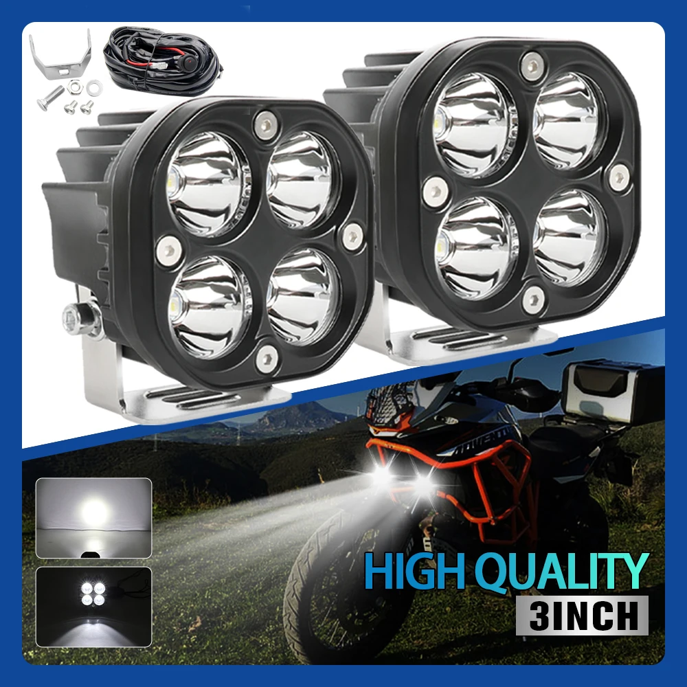 

HAOLIDE LED Light Bar 20000LM High Power Motorcycle 4X4 Offroad ATV SUV Truck 12V 24V Driving Running Light Work Lamp Fog Lights