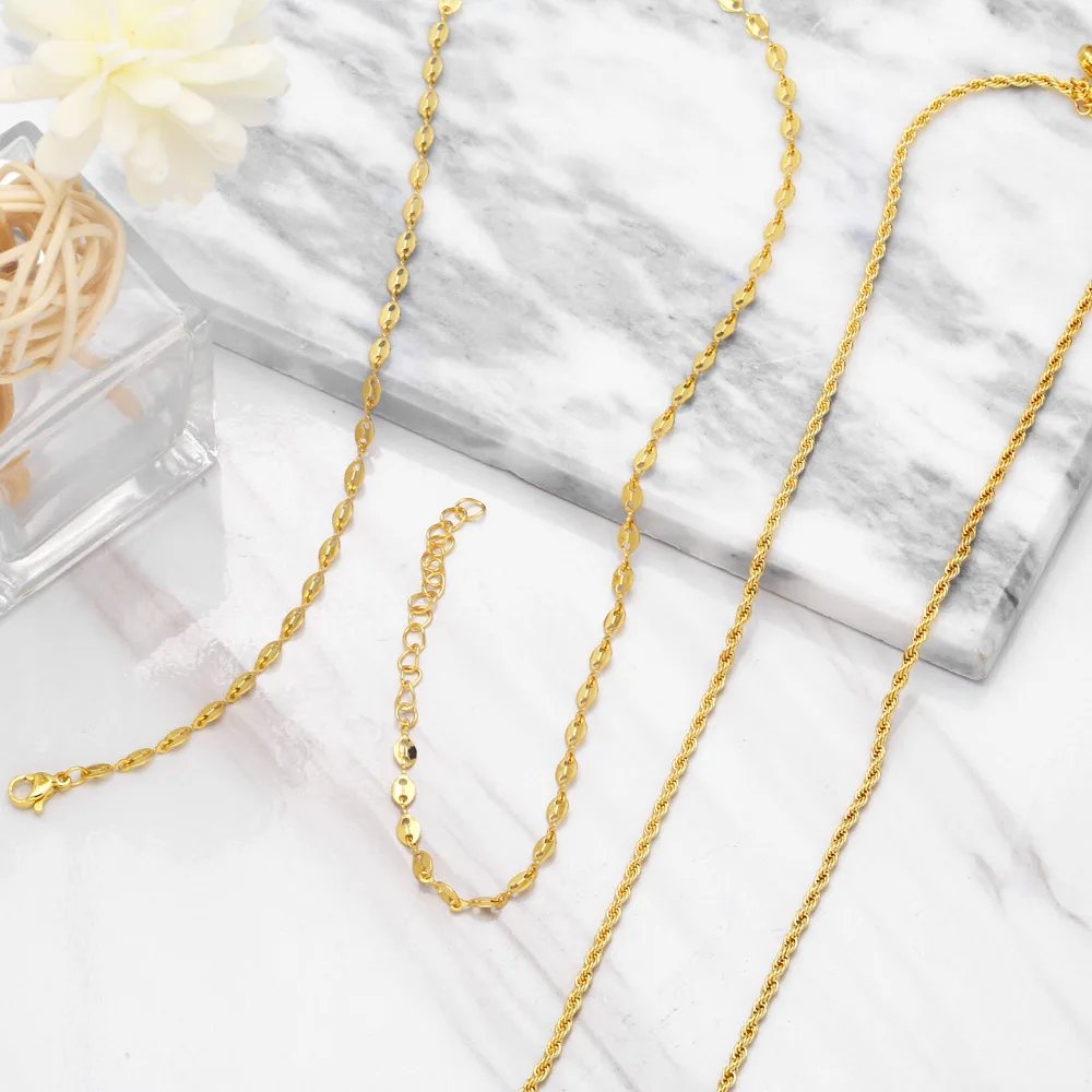 Простые ожерелья из нержавеющей стали с кофейными зернами для женщин