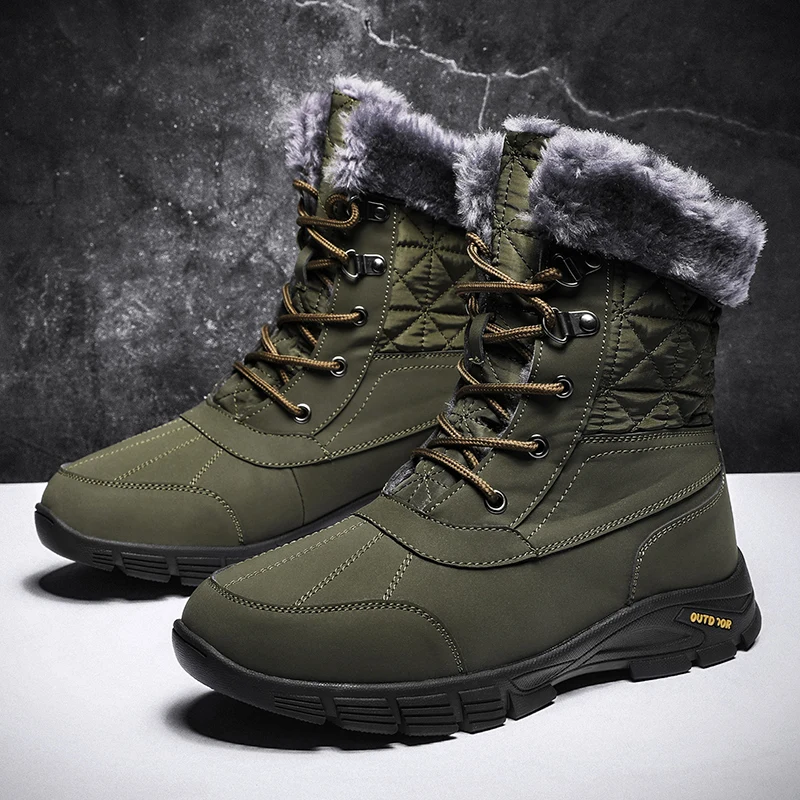 

CYYTL Snow Boots Winter Mens Shoes Fur Warm Casual Outdoor Waterproof Comfortable Designer Luxury Fashion Work Walk Ankle Hiking