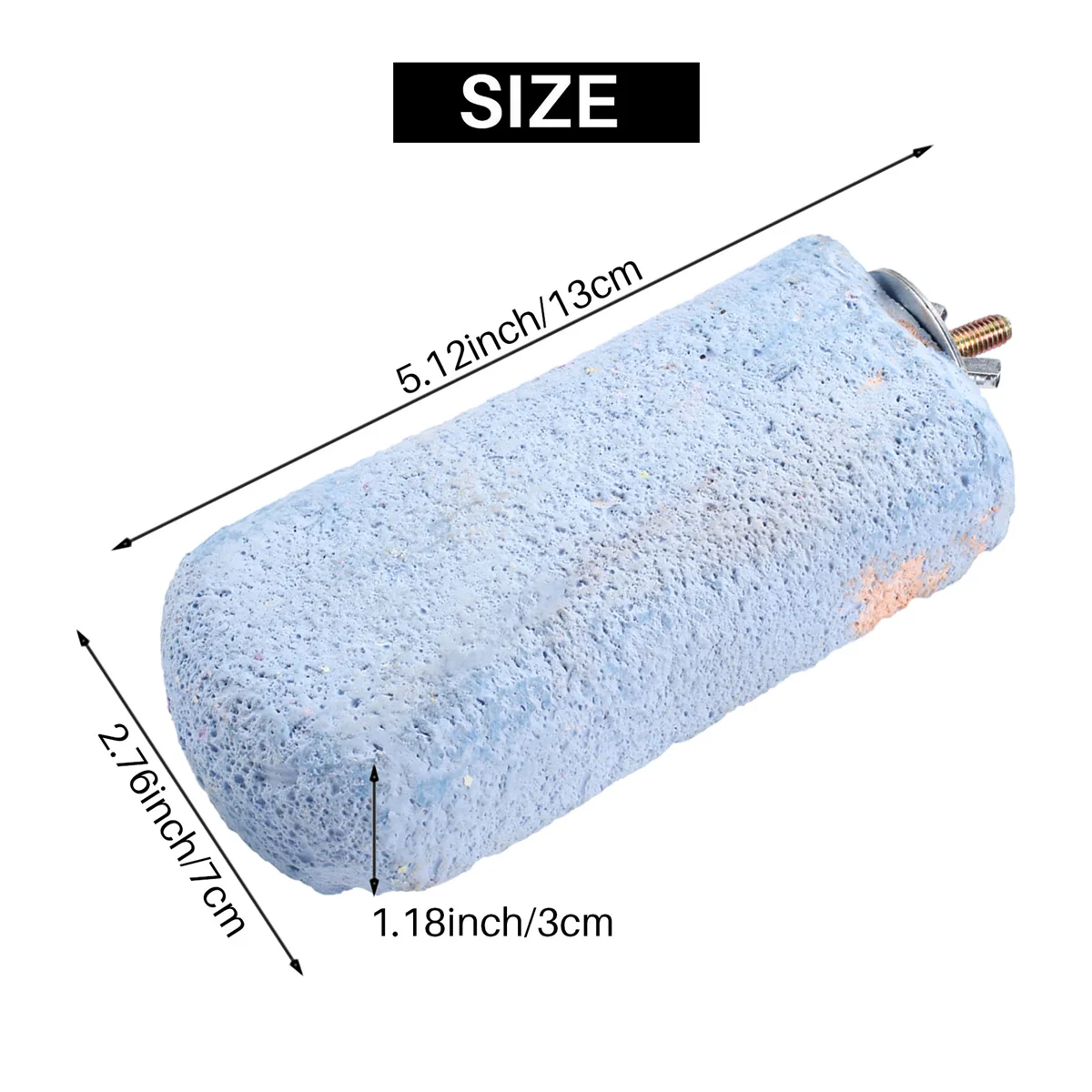 

3Pcs Lava Ledge Chinchillas Teeth Grinding Lava Block for Rabbits Hamsters and Parrots