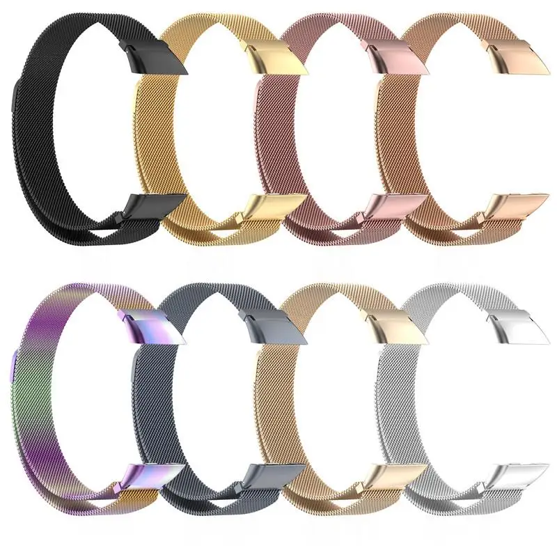 

Milan Magnetic Strap For Huawei Band 7 6 6 pro Stainless Steel Mesh Smart Wristband Replacement Bracelet For Honor Band 6 Watch
