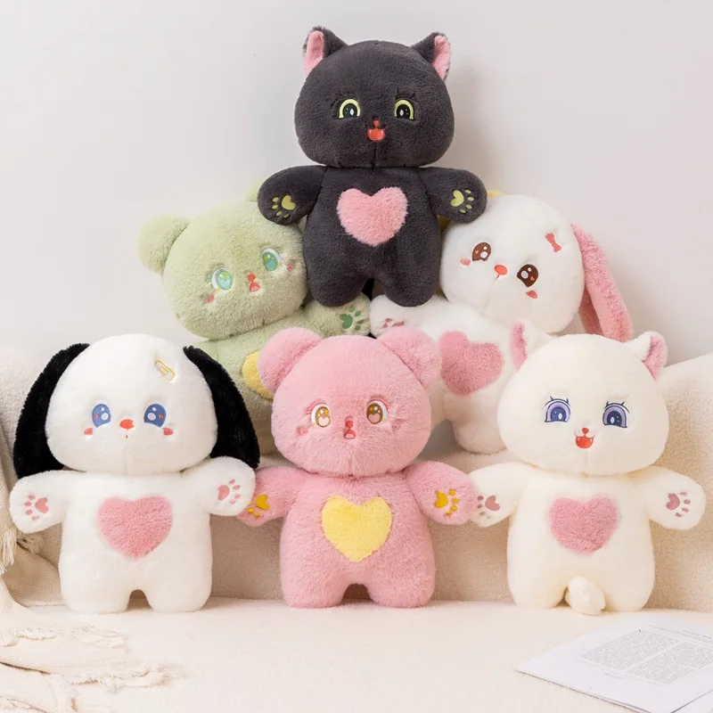 

38cm Soft Animal Cartoon Pillow Cushion Cute Bear Dog Cat Plush Toy Stuffed Lovely kids Birthyday Gift