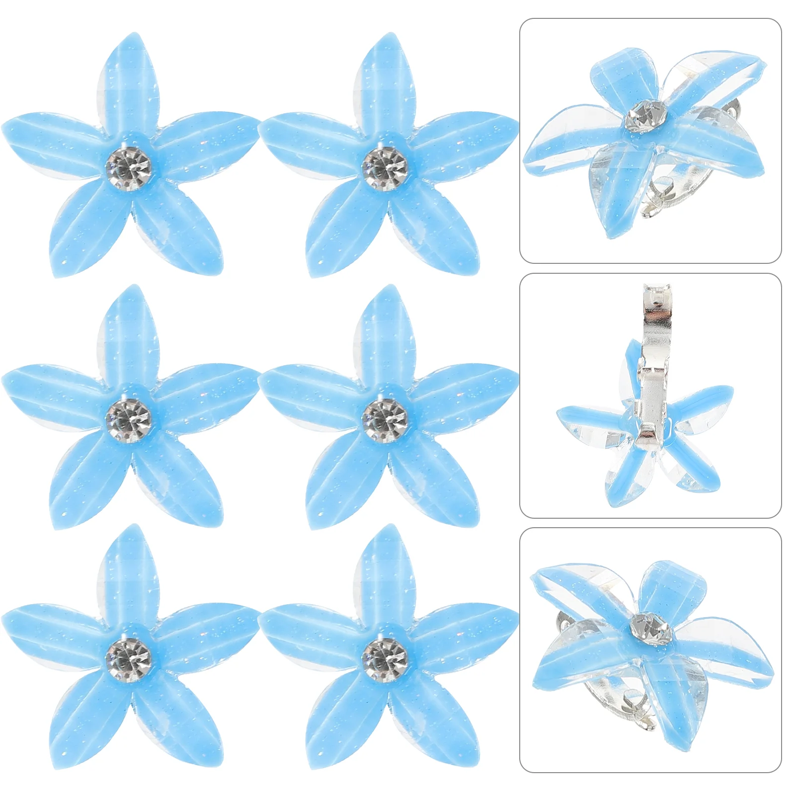 

Children's Rhinestone Hair Clip Girl Decors Claw Clips Flower Barrette Delicate Barrettes Charms Wedding Headpiece Bride