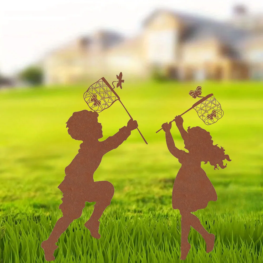 1 Шт. Очаровательный Металлический Силуэт Украшения Сада Художественная