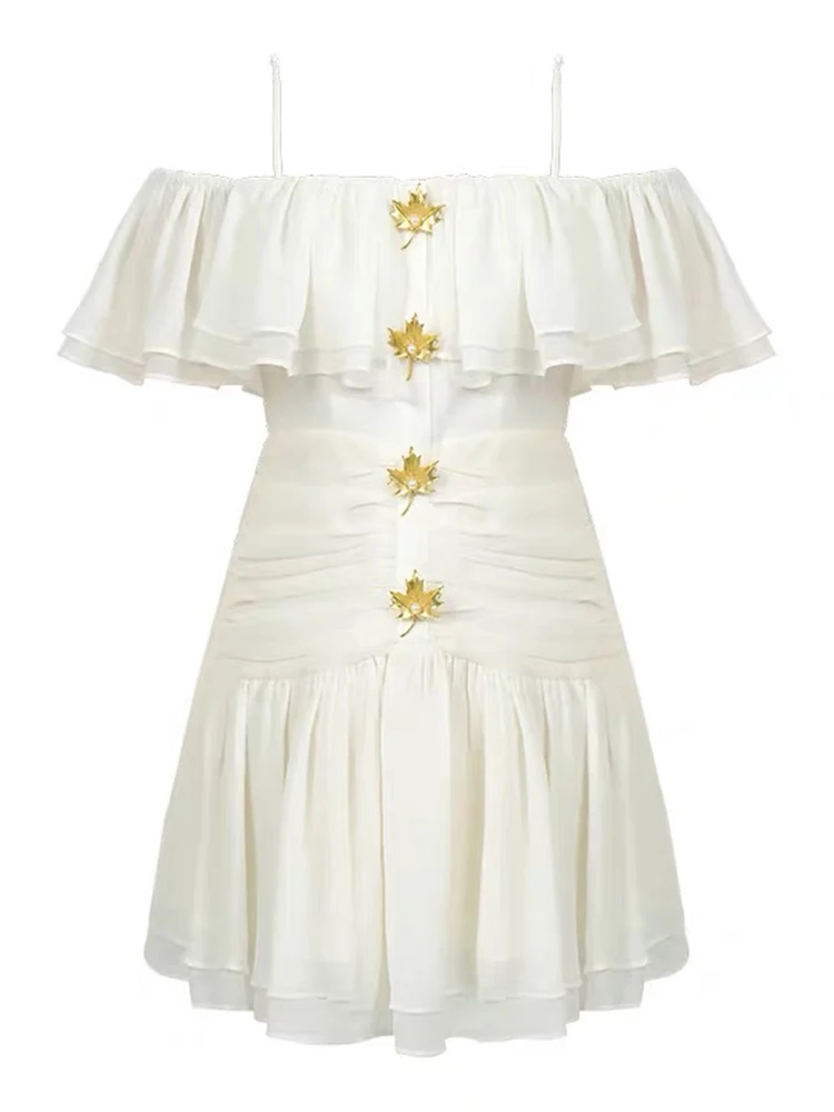 Новое летнее элегантное милое вечернее платье во французском стиле на день