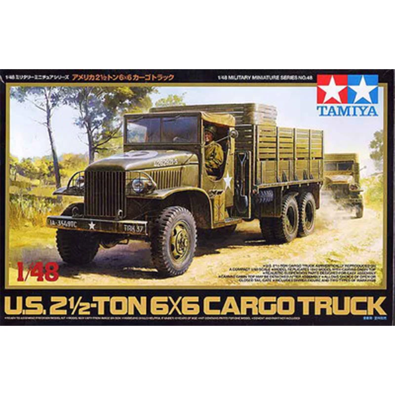 

Tamiya 32548 1/48 U.S. 2 1/2 Ton 6×6 Cargo Truck Assembly Kit Toys Boys Gift Adults Hobby Collection