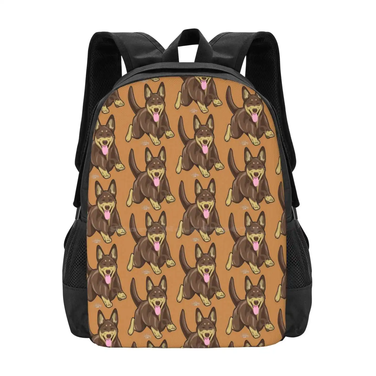 

Kelpie R&T Pattern Design Bag Student'S Backpack Australian Kelpie Waldogs
