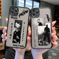 hajime miyagi andy panda matte hard pc phone case for iphone 13 mini xs xr xs max 7 8 plus 11 pro 12 pro max cover fundas
