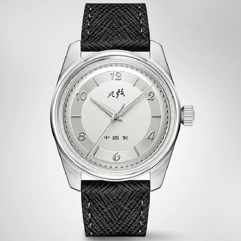 

Chinese Original MERKUR Handwinding Mechanical Silver Dial Silver Index Retro Dress Watch Leather ��ѧ�� �ާ�ا�ܧڧ� �ߧѧ���ߧ��