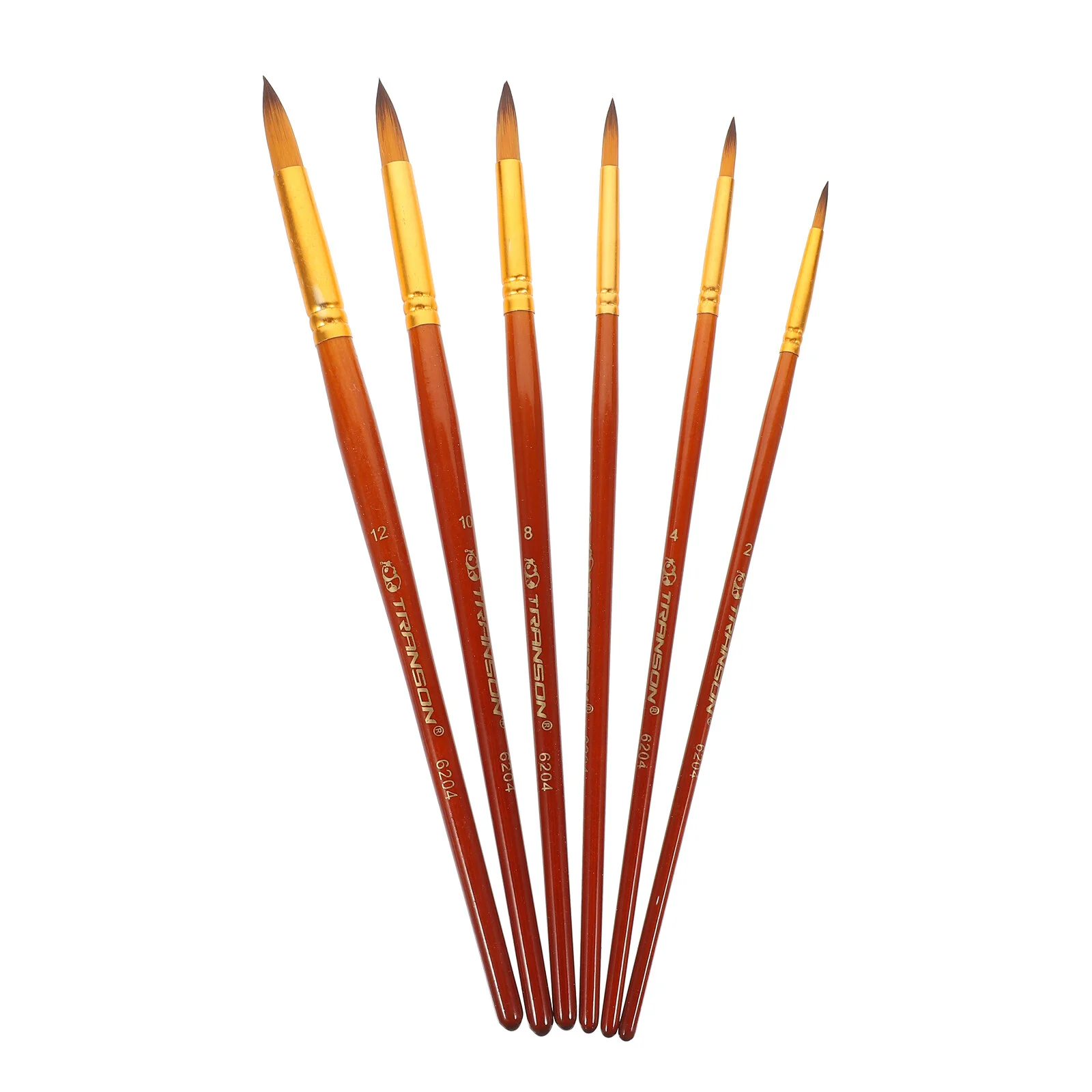 

6 Pcs Face Brushess Brush Painting Oil Supplies Nylon Kit Face Brushes Paintbrushes Set Student Sets