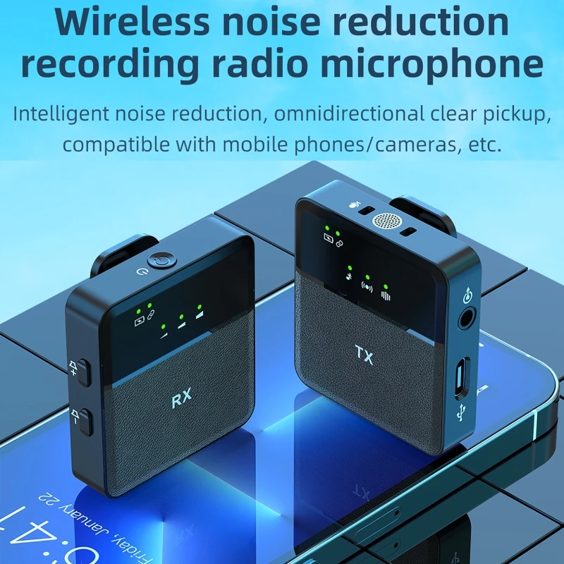 

Recording Microphone Real-time Ear Return Professional Mini Lapel Microphone bluetooth 2.4GHz Wireless Microphone Musical