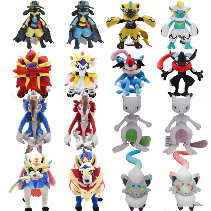 Плюшевый плюшевый блестящий Gyarados Charizard Mega Rayquaza Hisuian Zorua Ho-Oh Lucario Butterfree аниме Stuffed