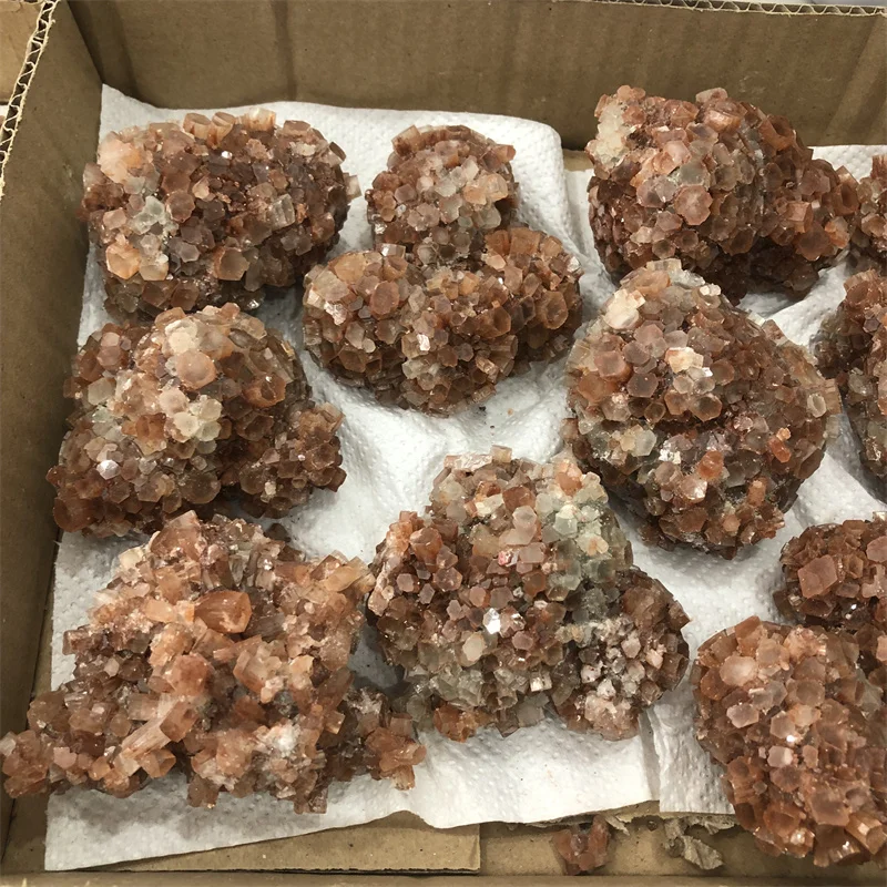 

Редкий Натуральный красивый красный нефлайн кварц кристалл кластер минерал образец нефлайн