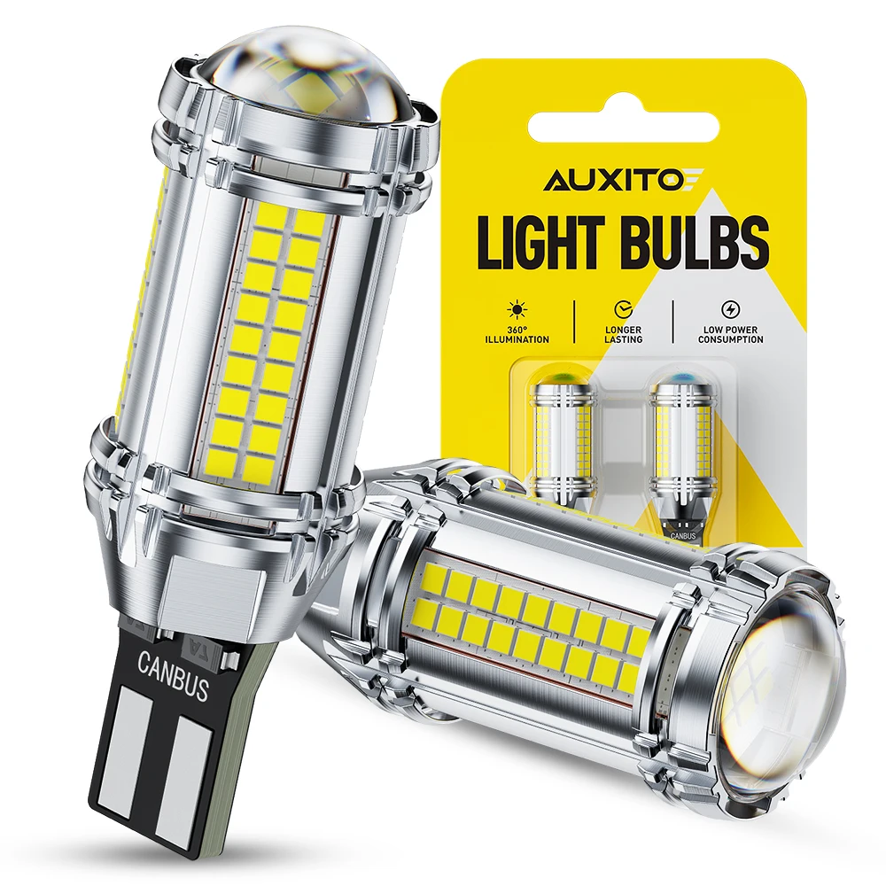 

AUXITO 2 шт. Canbus T15 LED LENS W16W Светодиодные лампы заднего хода без ошибок 12В с HD-линзой проектора 921 912 6500K Белый свет