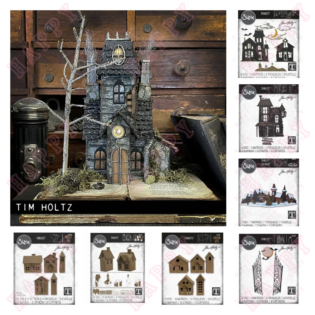 

Metal Cutting Dies Halloween Haunted House Scrapbook Bookmark Envelope Paper Craft Embossing Template Diy Greeting Handmade Mold