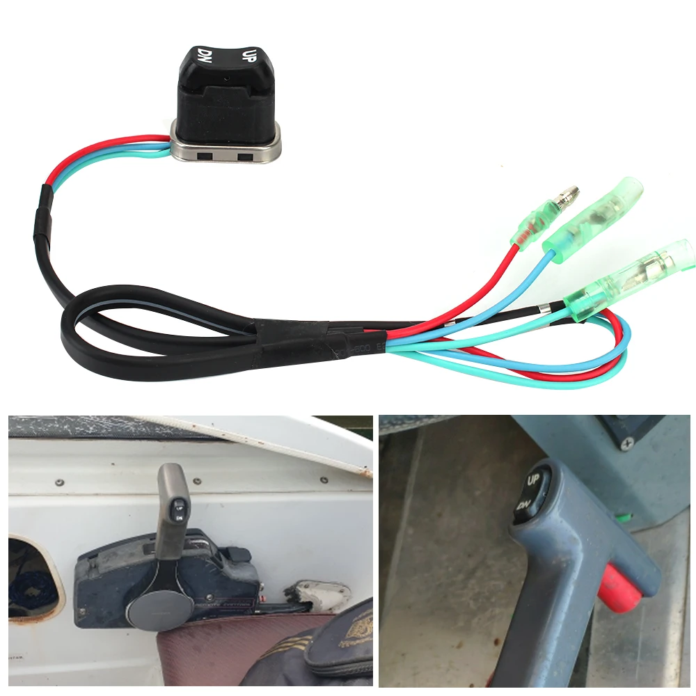 

For 4 Stroke Motor Marine ship Accessories Car Push button Switch Outboard Remote Controller 703-82563-01-00 Trim Tilt Switch