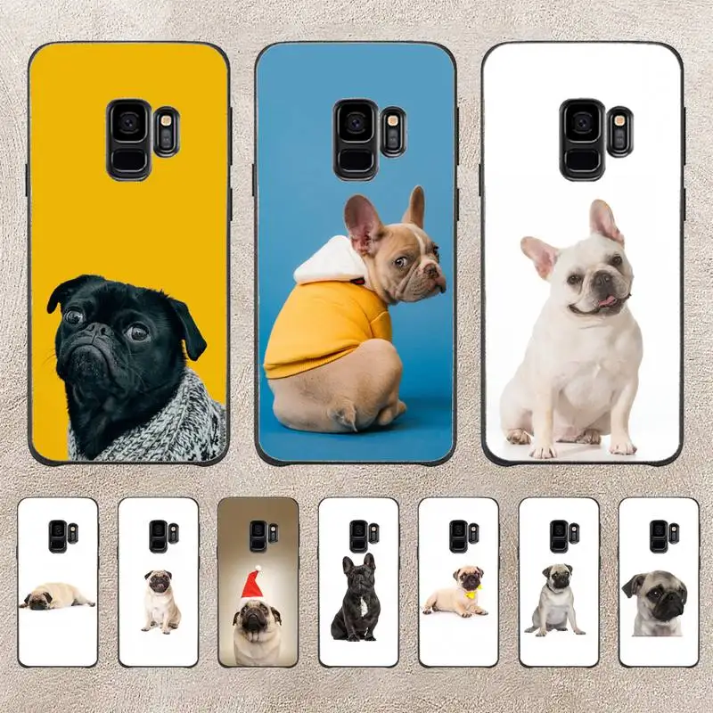 

Pug Dog French Bulldog. Phone Case For Samsung Galaxy A51 A50 A71 A21s A31 A41 A10 A20 A70 A30 A22 A02s A13 A53 5G Cover Coque