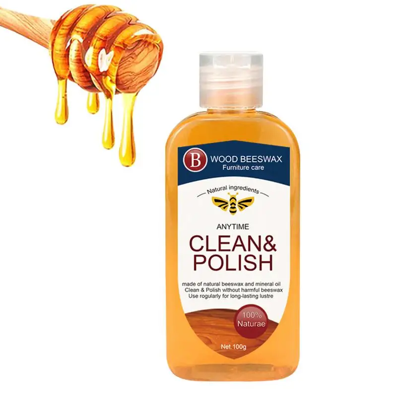 

Восковая полировка натуральной древесины Beewax, 100 г, восковая приправа для мебели, восковая древесина, полировка для мебели, пола, столов, сту...