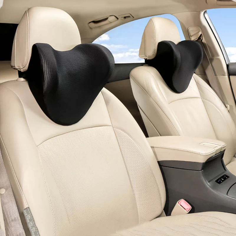 

U-Shaped Car Seat Headrest Ice Silk Breathable Car Space Memory Foam Car Headrest Neck Guard Car Seat Headrest