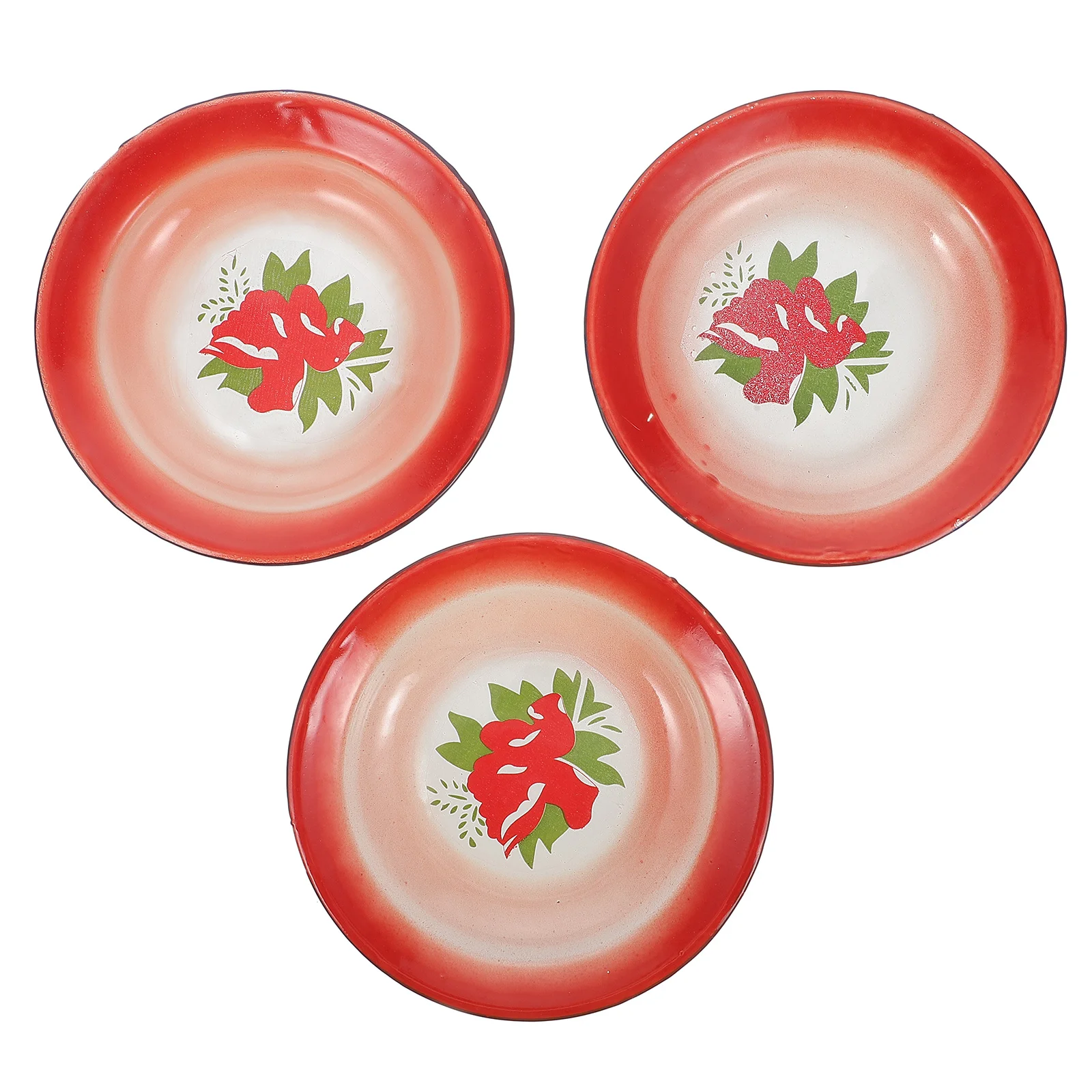 

Plate Serving Dishplates Platter Chinese Tray Dinner Cake Dishes Enamel Salad Dinnerware Steak Pasta Steamed Snack Dessert Meat