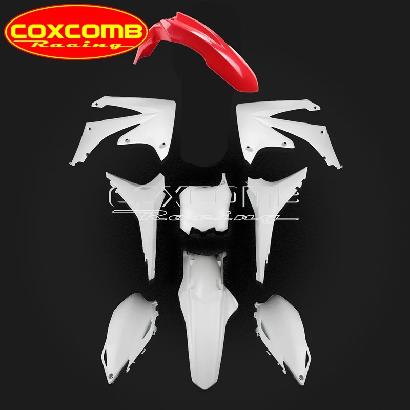 

Полный комплект пластикового обтекателя для Honda CRF250R CRF450R CRF 250 450, крыло, боковая панель, кожух, крышка