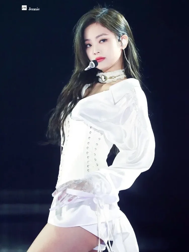 Jennie Idols K-pop Dancer Outfit Женская сексуальная концертная одежда Хип-хоп Уличная