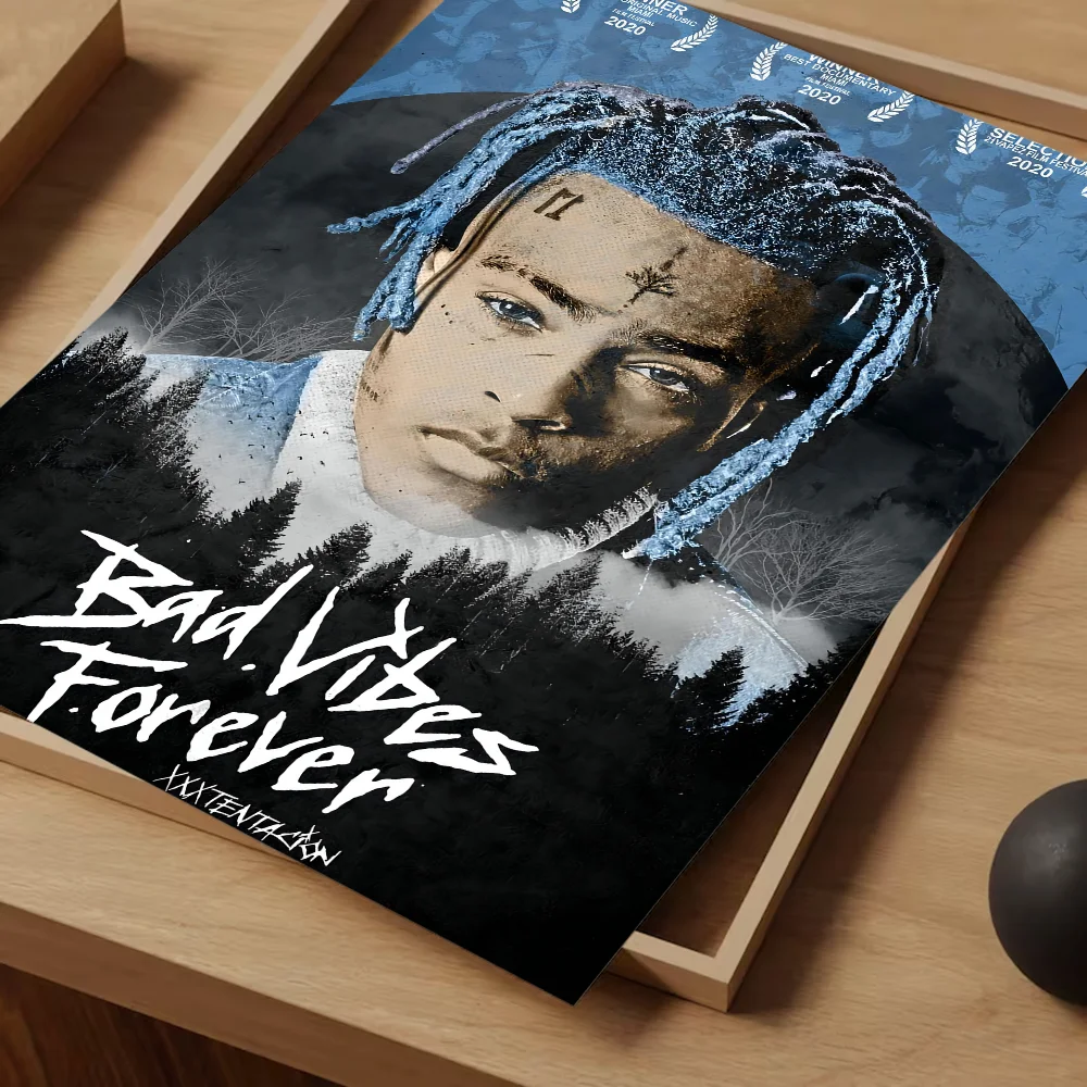 Рэпер X-XXXTentacion 17 винтажные постеры липкая ретро наклейка из крафт-бумаги сделай