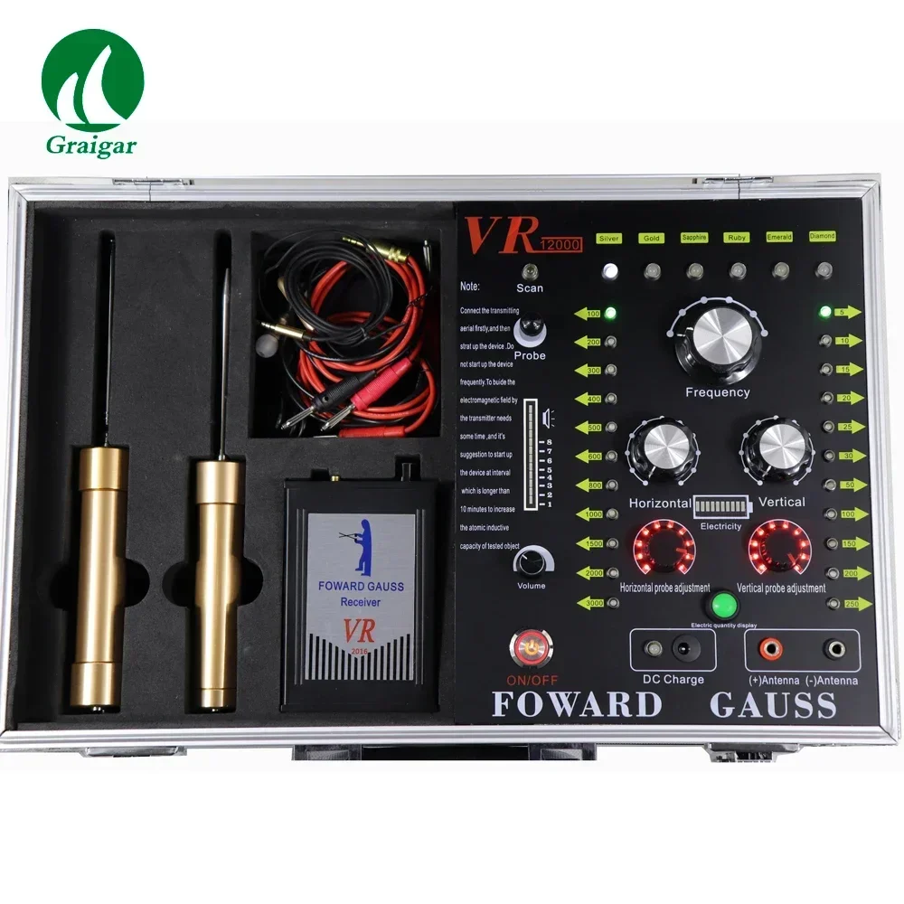VR-12000 Ультразвуковой подземный металлоискатель дальнего действия для золота и