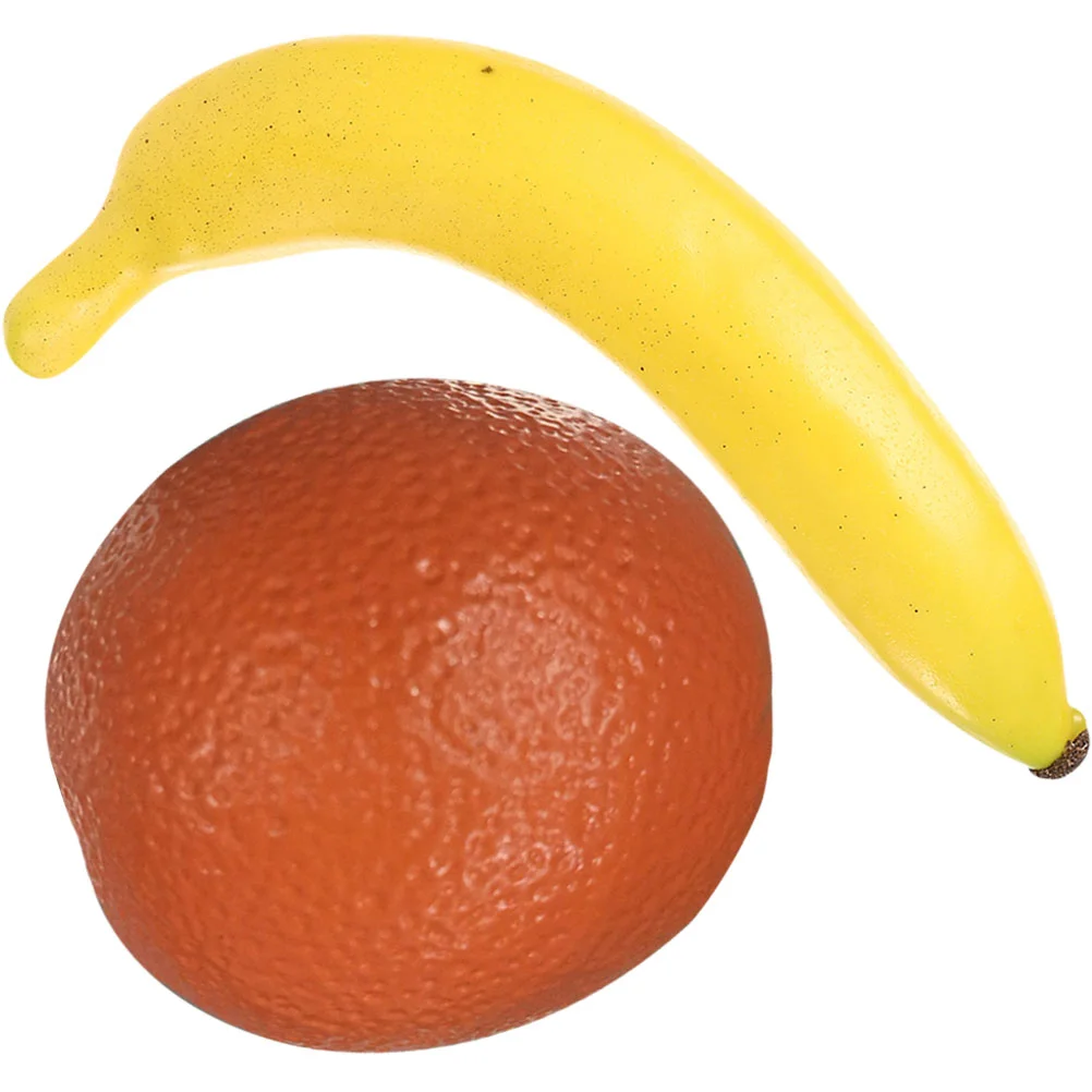 

2 Pcs Simulated Fruit Sandbox Kids Maracas Toy Musical Toys Vegetable Plaything Abs Shaker Toddler Guitar