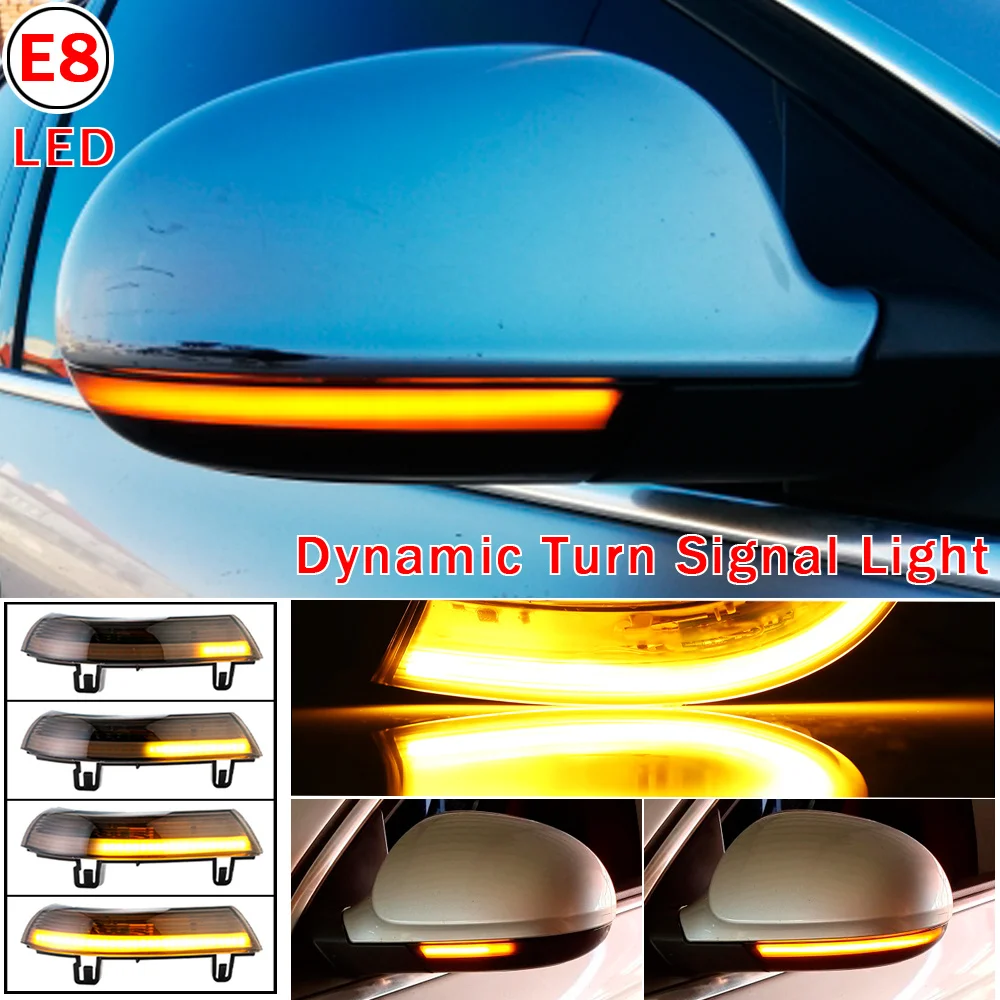 

2pcs For VW GOLF 5 GTI V MK5 Jetta Passat B5.5 B6 Sharan Superb EOS Dynamic LED Turn Signal Light Side Wing Mirror Indicator