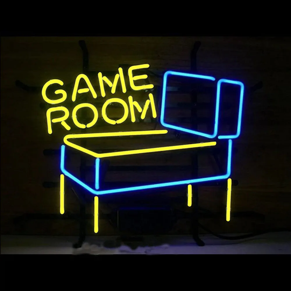 

Promotion Pinball Arcade Game Room Neon Light Sign Custom Handmade Real Glass Tube Advertise Wall Decor Display Lamp 24"X20"