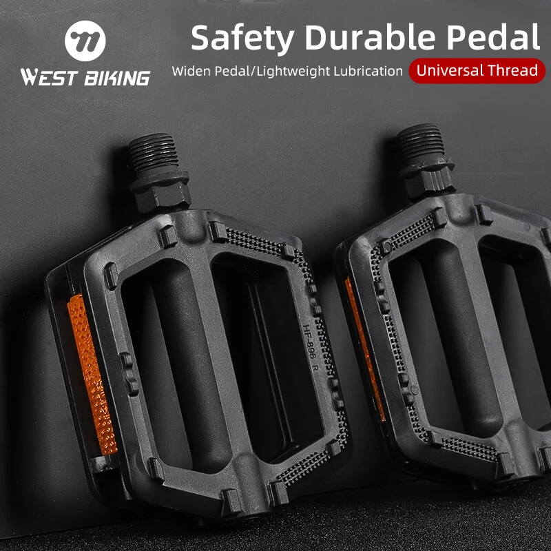 WEST BIKING Сверхлегкие велосипедные педали MTB Велосипедные плоские с подшипником