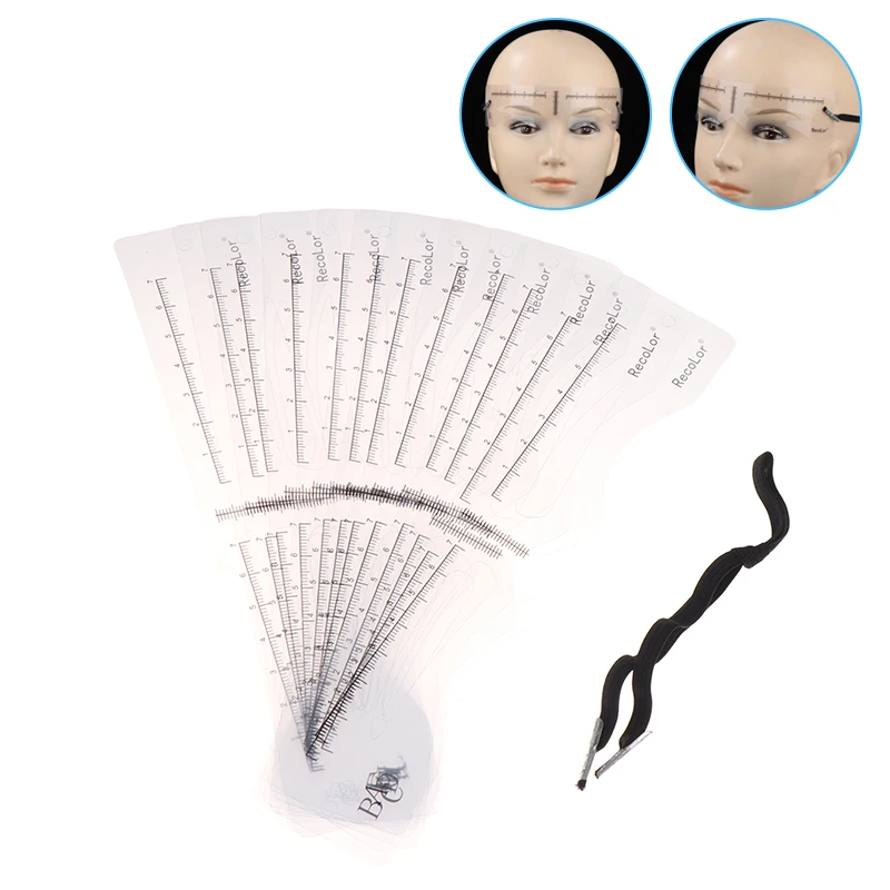 

12 шт./упаковка, шаблон для бровей