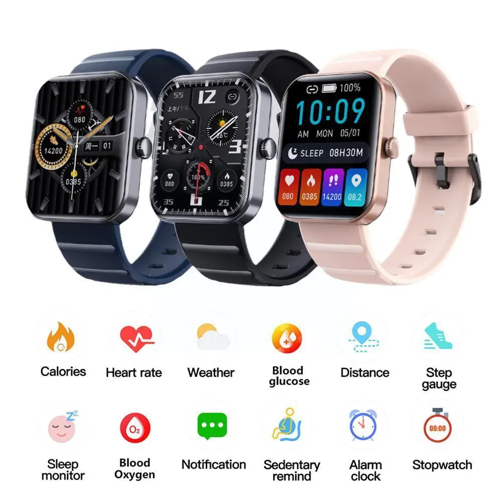 

Смарт-часы F21Pro с функцией измерения уровня сахара в крови, Bluetooth