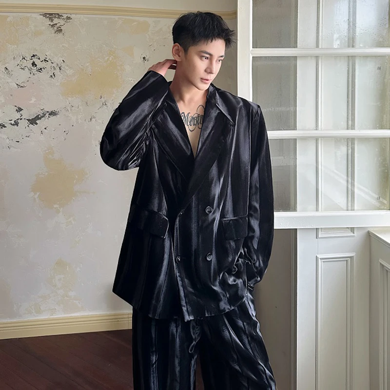 IEFB осенний винтажный мужской комплект персонализированный трехмерный бархатный