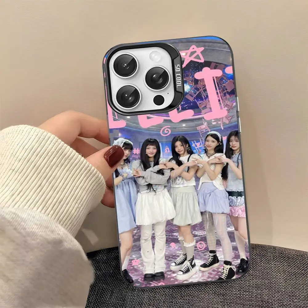 Чехол для телефона Kpop Group I-Illit для iPhone 17 16 15 14 13 12 11 Pro Max Plus, серебристый цвет. (art.: 3920dced8ed15) - 3920dced8ed15