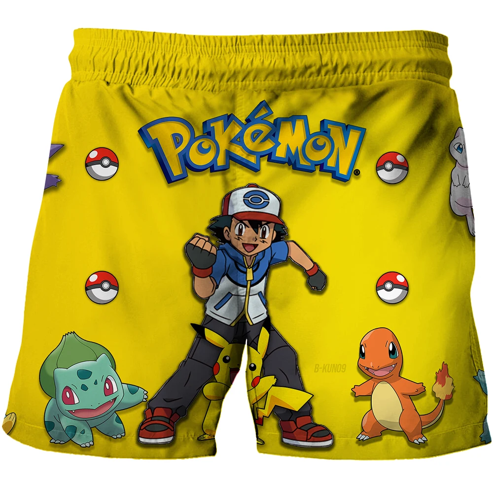 

Одежда для малышей с аниме, забавные шорты, Милые Пляжные штаны, горячие шорты с героями мультфильмов, детские шорты с принтом покемона, детс...