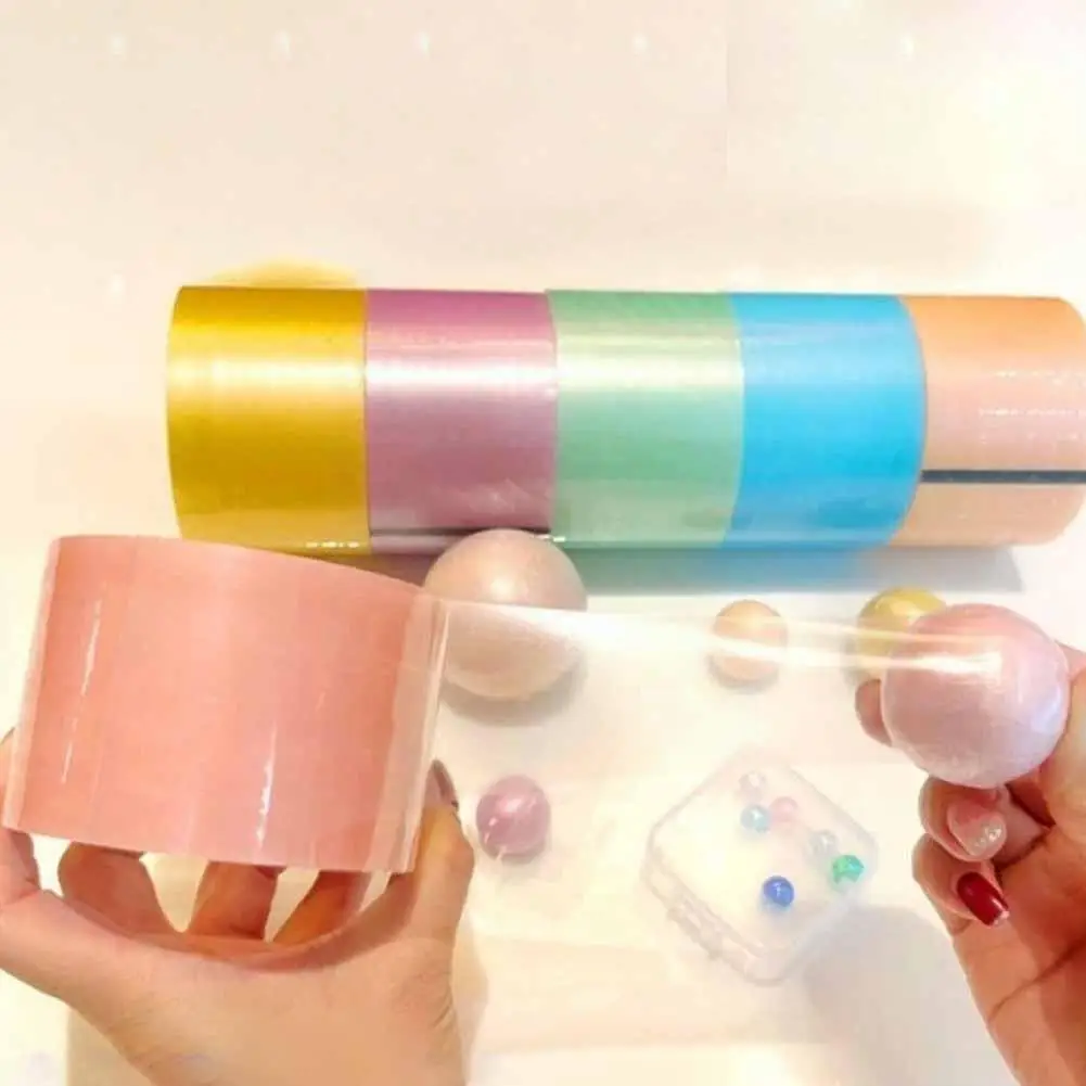 

6 Rolls Stress Ball Sticky Ball Tape Colorful Sensory Toy for Adults Anti Stress Fidget Toy Sticky Tapes Stress Relief Toys L0Q1