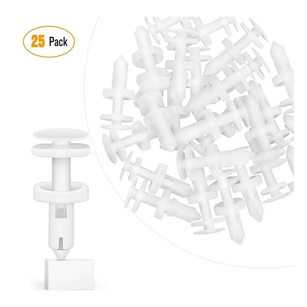 

QFHETJIE 25pcs YT-2977 Door Panel Clip, Push Nylon Bumper Fastener Rivet Clip,