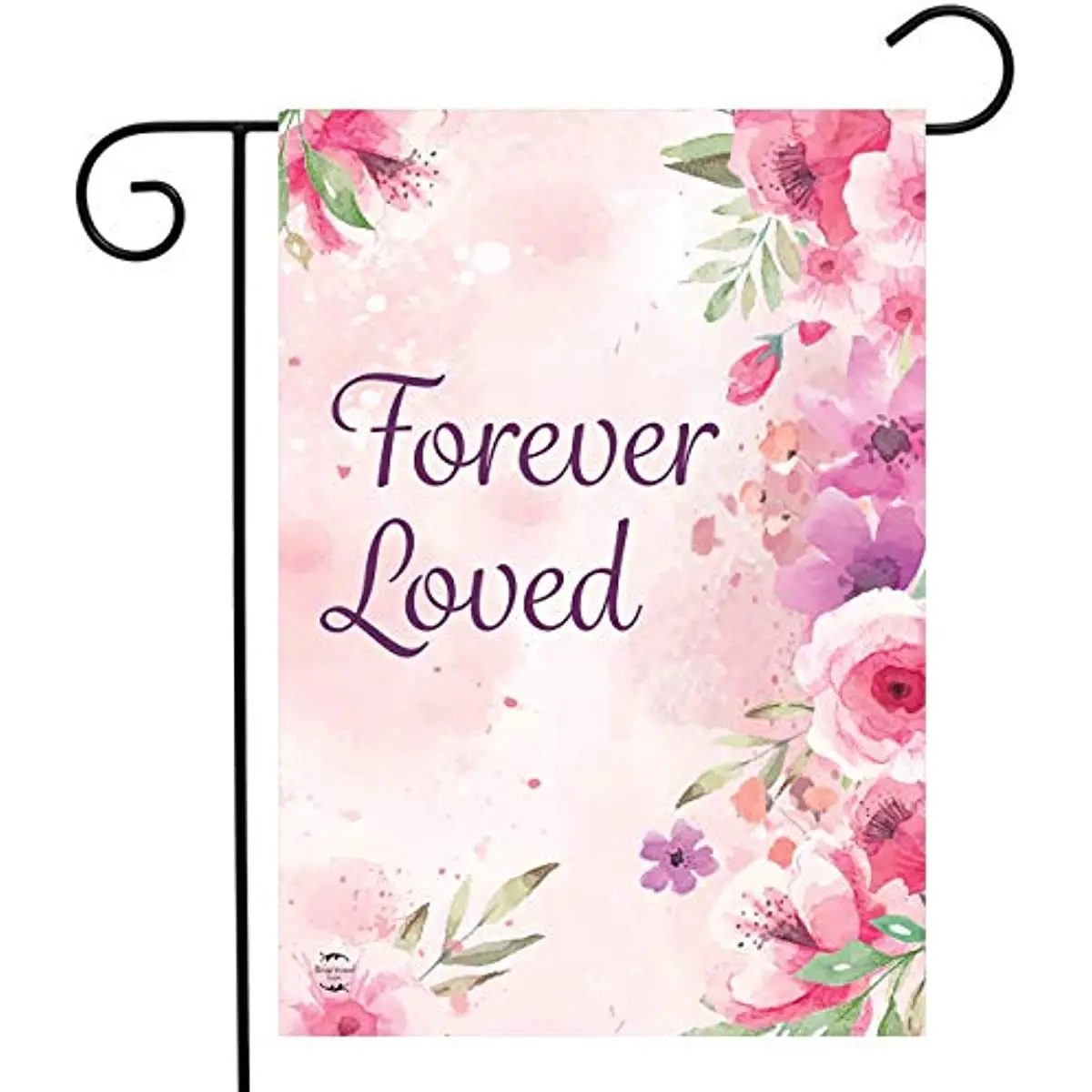 

New Forever Loved Floral Garden Flag Bereavement 12.5" x 18"