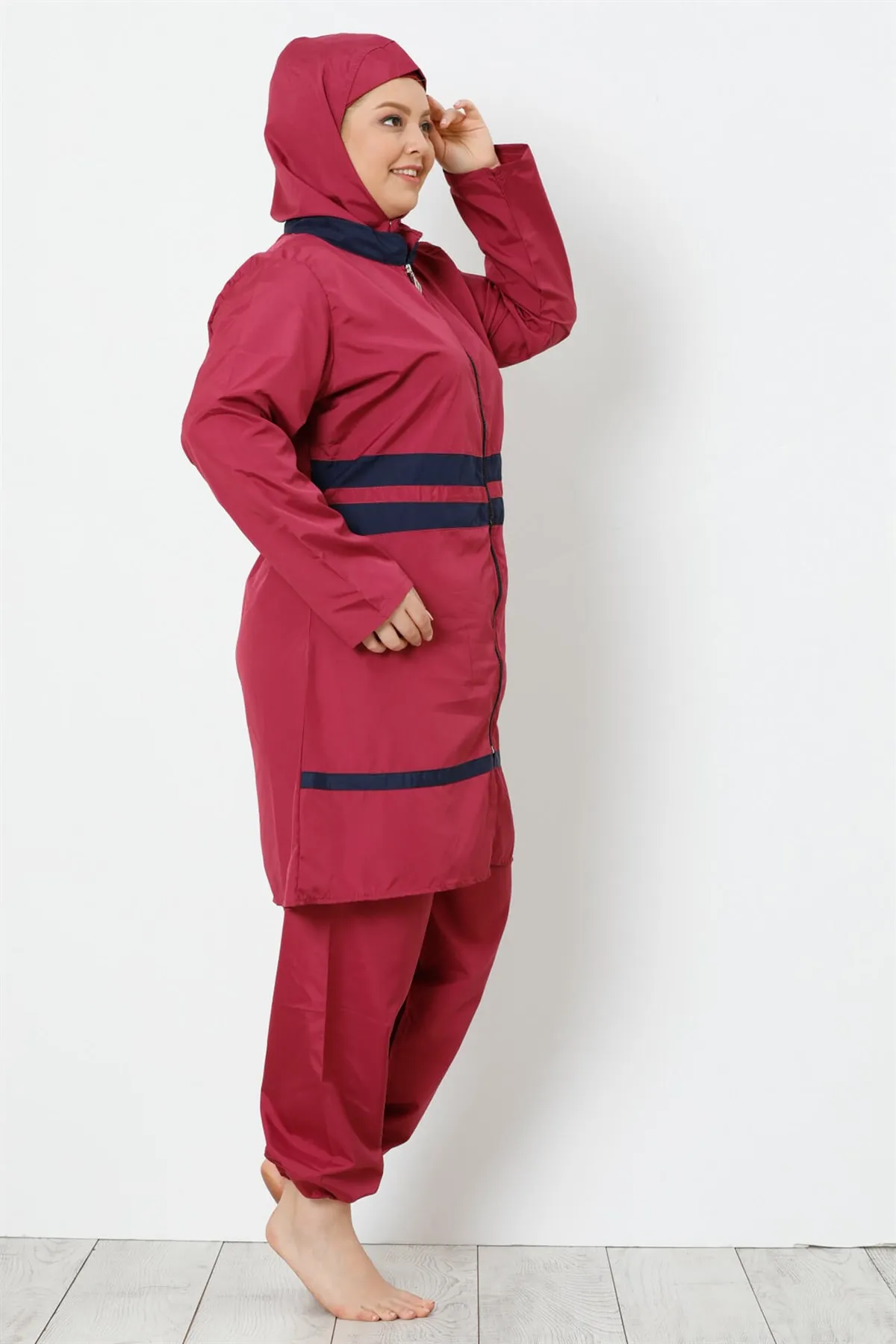 

Fashion Cartoon Full Hijab Large Size Swimwear 28151
