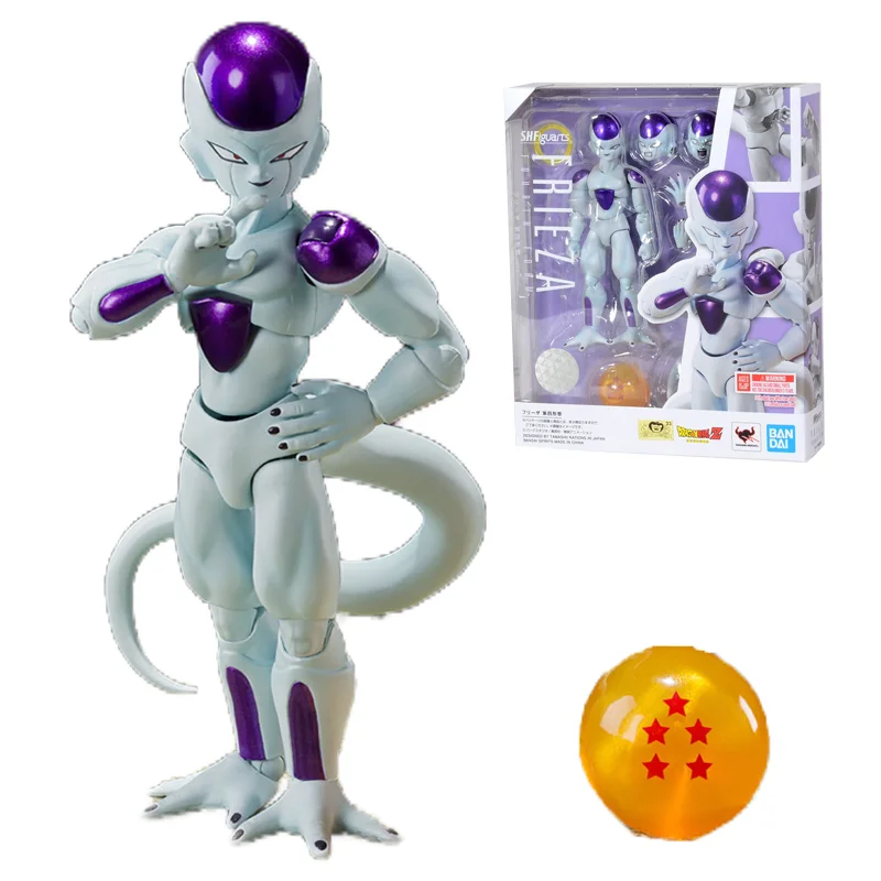 

In Stock Original Bandai SPIRITS S.H.Figuarts Dragon Ball Z Frieza Fourth Form Anime Figure Model Collecile Action Toys