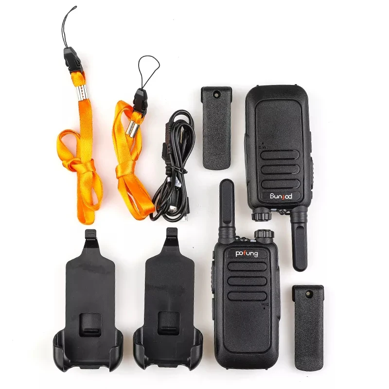 2PCS Kids Walkie Talkie Mini Children Radio Baofeng BF-T15 462-467Mhz Flashlight USB Charging Radio 22 channel