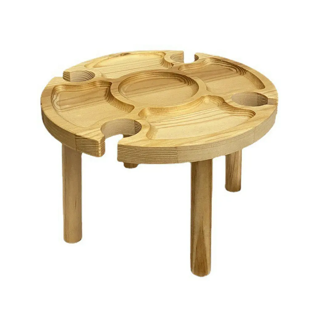 

Деревянный стол для пикника 2 в 1, креативный складной стол для пикника, пляжа, вина, для сада, путешествий, кемпинга