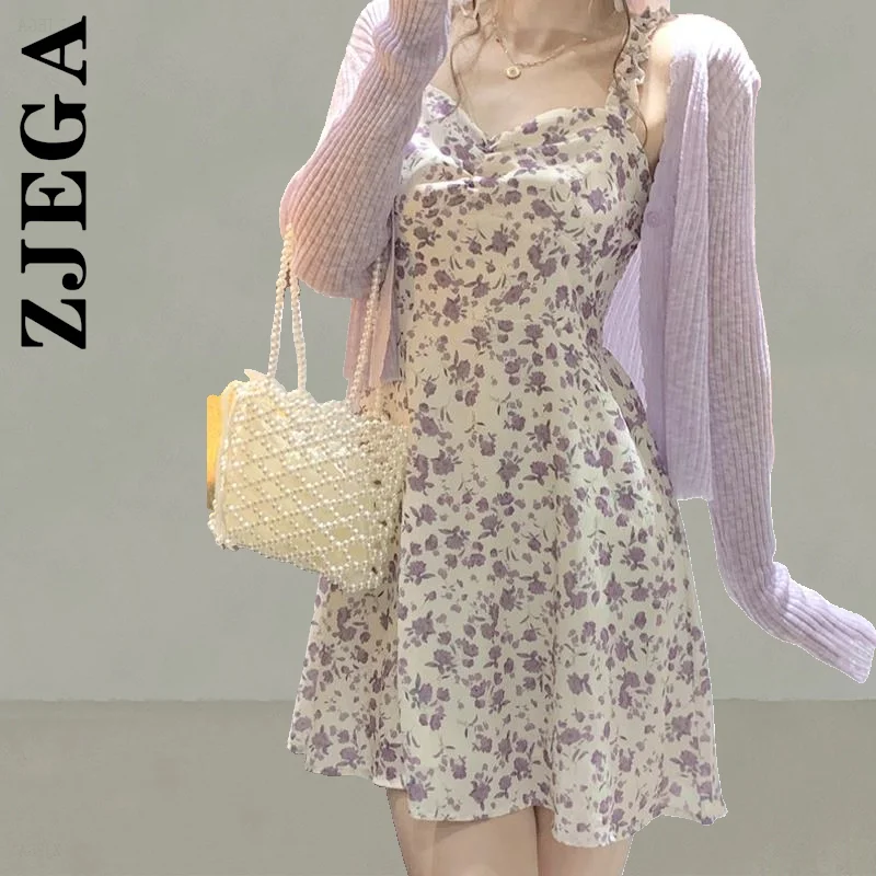 

Zjega Dress Fashion Women Sexy Sleeveless Floral Print Midi High Waist Dresses Elastic Cheap Vestidos Female Woman Clothes