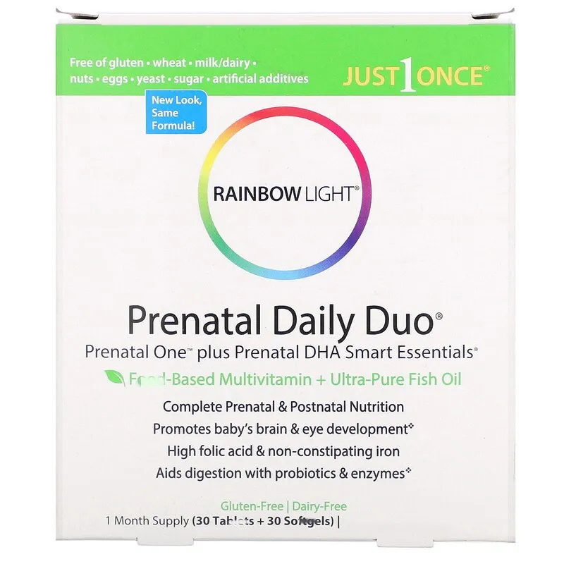 

Prenatal Multivitamins, Antenatal 1 tabs multivitamin Plus Prenatal DHA Wisdom Essence, January volume (30 Tabs + 30 Softgels)