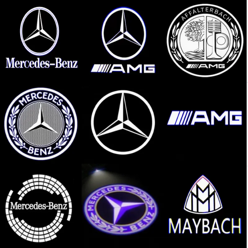 4 шт., светодиодный лазерный проектор для дверей Mercedes Benz CLA C117 C207 AMG CLS C218 W218 A207