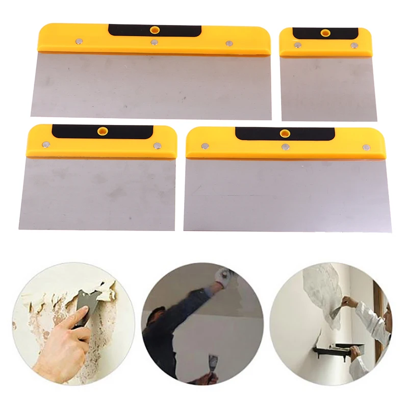 

New Stainless Steel Scraper Putty Knife Wall Paint Tool Plaster Shovel Filling Spatula Wallpaper